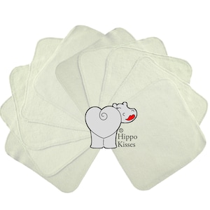 Baby Washcloths Light Grey 10 Pack, Facial Cloths, Washable Sanitizing Wipes