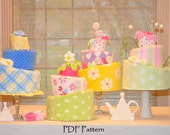 Topsy Turvy Diaper Cake Pattern, Instructional Video, Diaper Cake