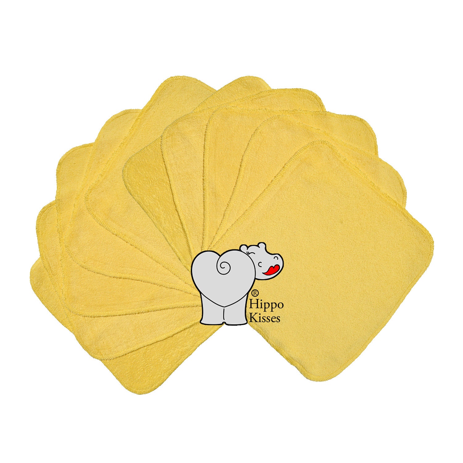 Baby Washcloths Yellow 10 Pack Etsy