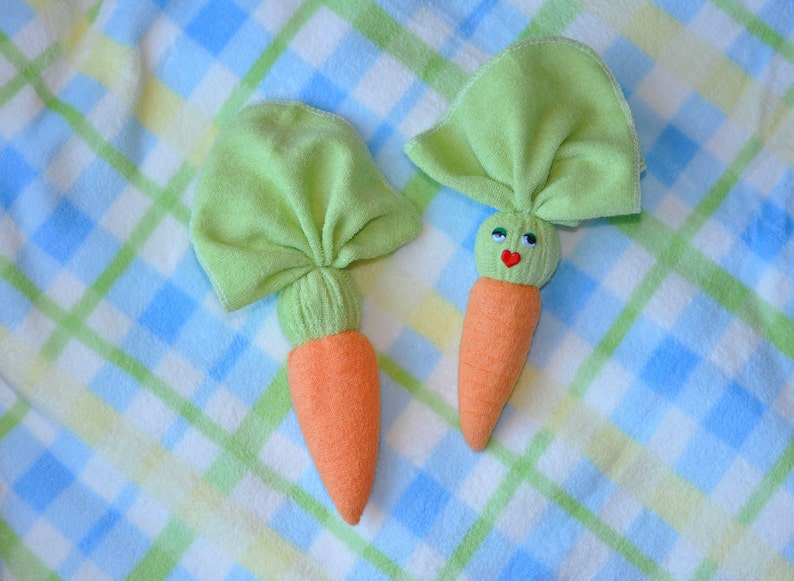 Baby Washcloth Carrot, WashAgami ™, How to Video for a Towel or Diaper Cake image 4