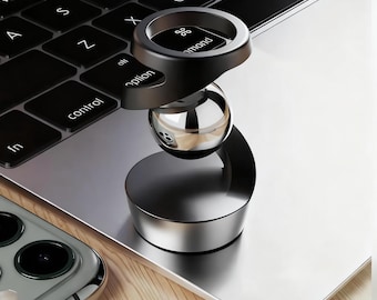 Personalized Floating Gyroscope Stress Relief Desk Toy Custom Office Gadget Cool Gift for Men Who Have Everything Corporate Event Gift