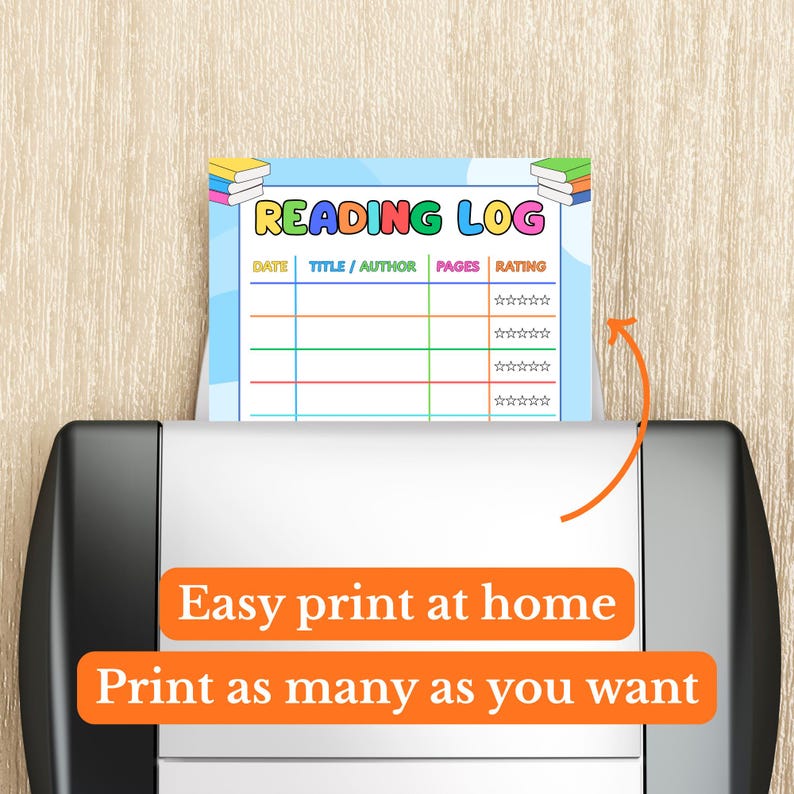 Eyfs Reading Log Reading Log for Preschool, Printable PDF, Book Tracker for Kids Reading ...