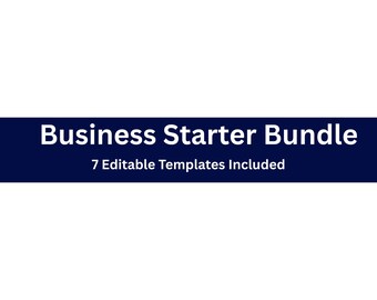 Business Starter Bundle | Small Business Templates | Client Forms, Planners, Contracts & Branding | Editable Word Documents