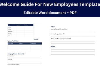 Welcome Guide Template | Editable Word Document | Client Welcome Booklet for Service Providers | Instant Download
