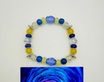 The “button eyes” beaded bracelet: a Coraline inspired