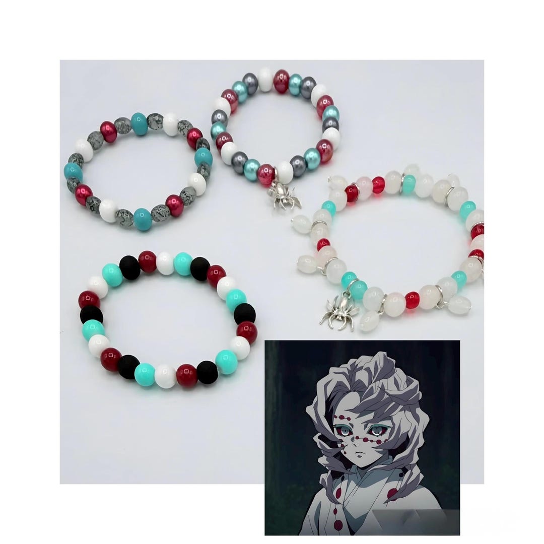 Rui's Thread: Demon Slayer Inspired Beaded Bracelets - Etsy