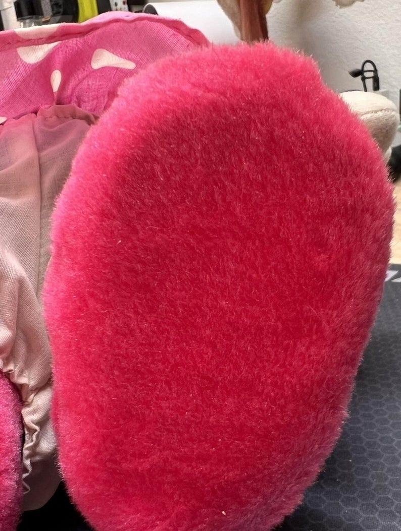 Peluche Minnie Mouse Disney vintage 1987, les mondes des merveilles « Little Boppers » image 6