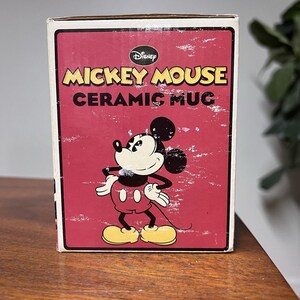 Vintage Disney Mickey Minnie Mouse Pluto Collectible Coffee Mug Cup Kcare Retro image 4