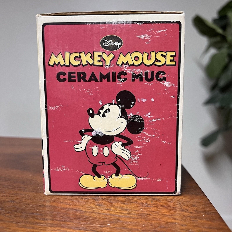 Vintage Disney Mickey Minnie Mouse Pluto Collectible Coffee Mug Cup Kcare Retro image 4