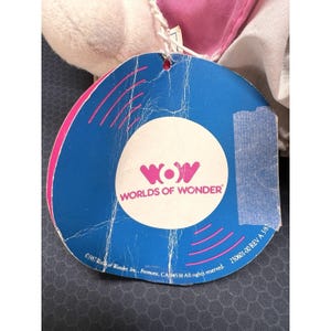 Pelúcia vintage da Minnie Mouse da Disney, de 1987, da coleção "Little Boppers" da Worlds Of Wonder. imagem 9