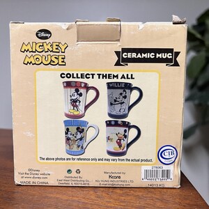 Vintage Disney Mickey Minnie Mouse Pluto Collectible Coffee Mug Cup Kcare Retro image 3