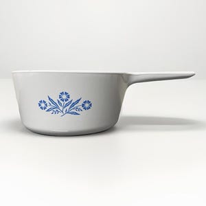 Corning Ware Blå Blåklint Spis 2,5 Qt Kruka Aluminium Botten N-2 1/2-B