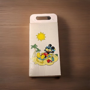 Vintage Disney Mickey Mouse "Koolit" insulated foam cooler bag w/Snap Top Handle image 1