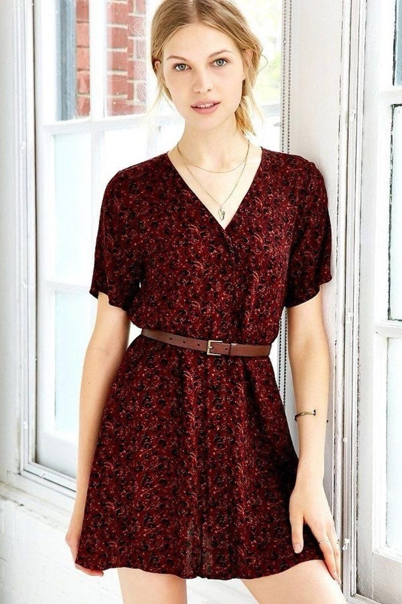 Staring at Stars Mini Tunic Shirt Dress Y2K Boho Festival Urban Outfitters UO image 1