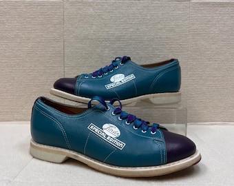 Vintage Linds Special Edition Bowling Shoes Teal Purple 7.5B