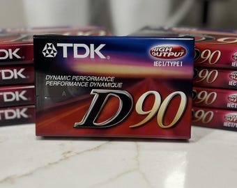 VTG TDK D90 Hochleistungs-Tonbandkassette Tonband Typ I Normales Schrägband NOS versiegelt