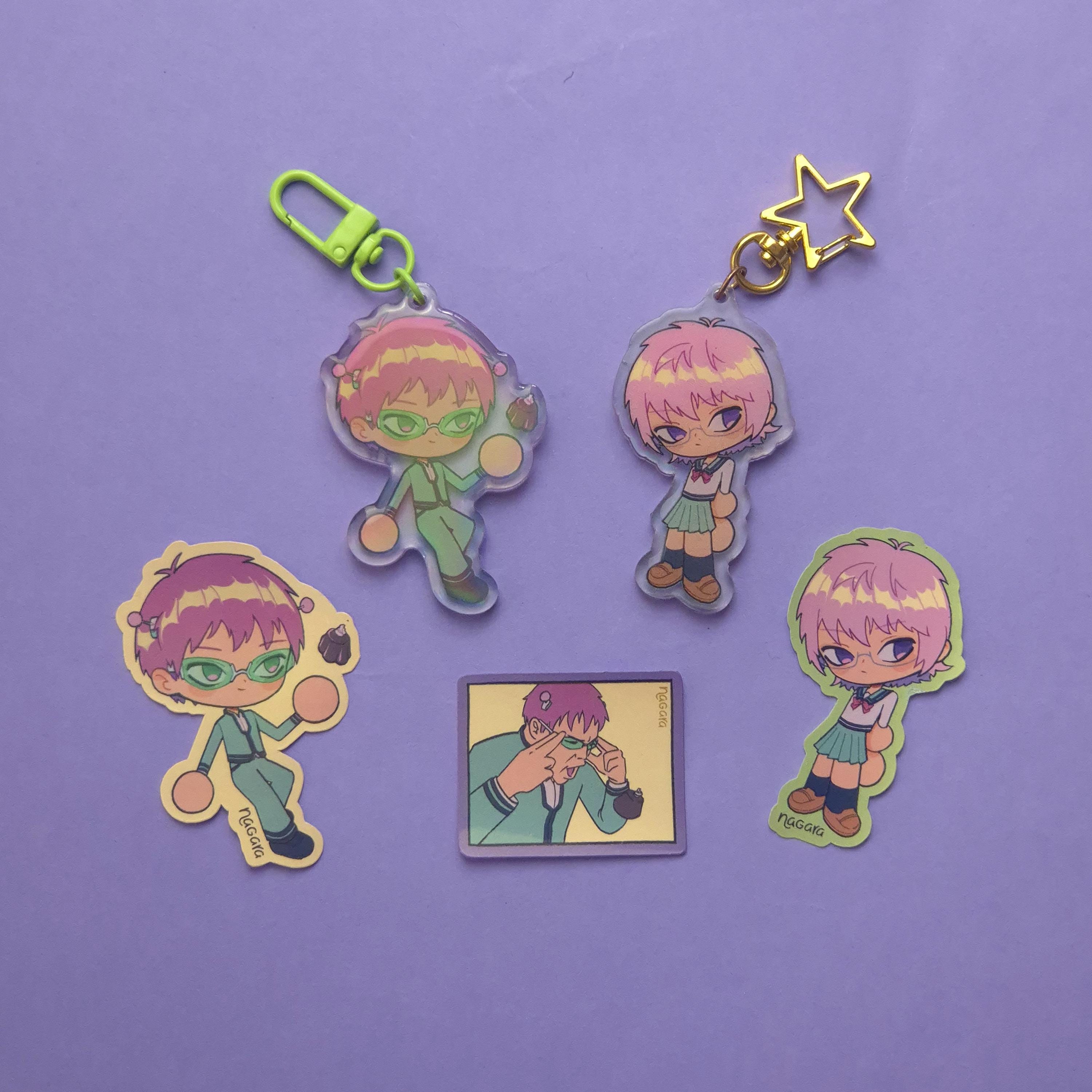Saiki K Plush Keychain - Etsy