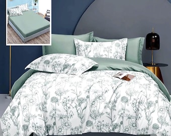 Biancheria da letto completa con lenzuola con angoli