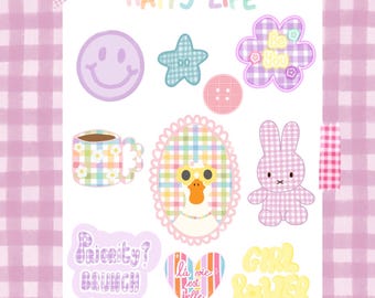 Sticker sheet - Happy Life