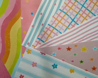 A5 Scrapbooking Paper Kit - Adding Color to My Life