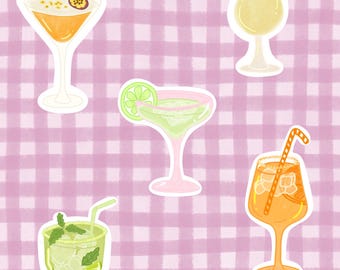 Sticker pack - Cocktails & fun