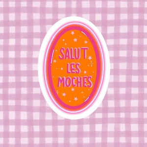 Stickers pailleté - Salut les moches