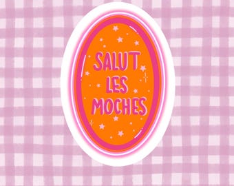 Glitter stickers - Hello ugly people