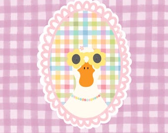 Glitter stickers - Mrs. Goose