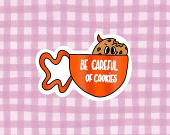 Glitter stickers - Be careful of cookies