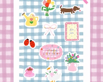 Sticker sheet - It's spring