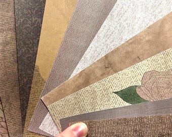 A5 Scrapbooking Paper Kit - Vintage Theme