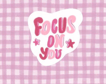 Glitter stickers - Focus on you