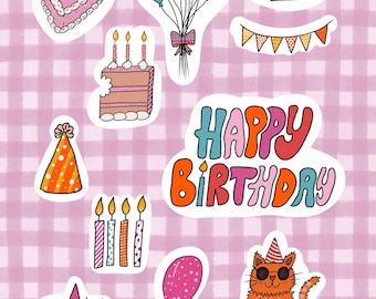 Sticker pack - Happy Birthday