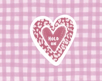 Glitter stickers - Hold on