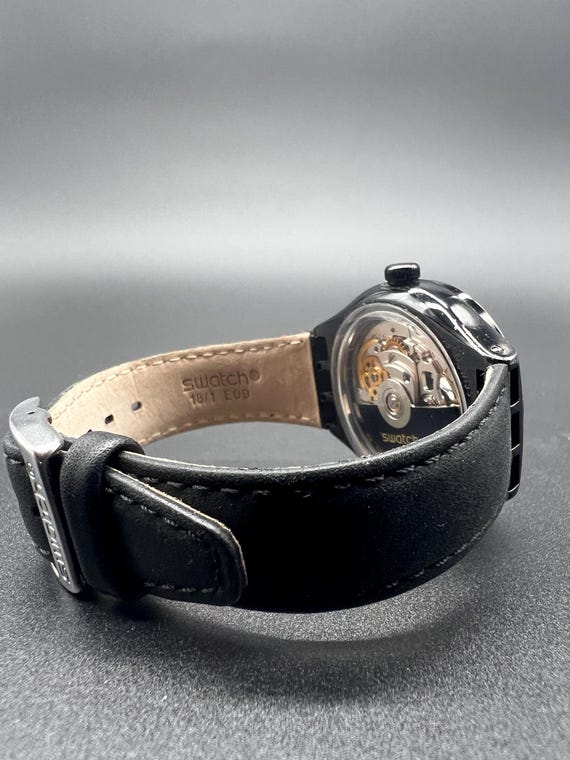 Swatch Irony Automatic Skeleton Rosetta Nera YAB1… - image 8