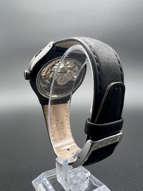 Swatch Irony Automatic Skeleton Rosetta Nera YAB1… - image 12