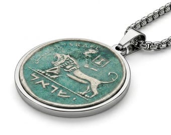 Bravery  Roaring Lion Coin Necklace