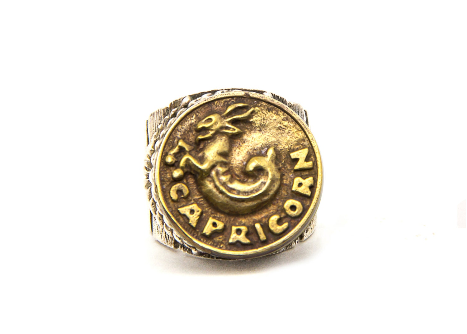 Capricorn Astrology Zodiac Ring Astrology Ring Capricorn the Goat ...