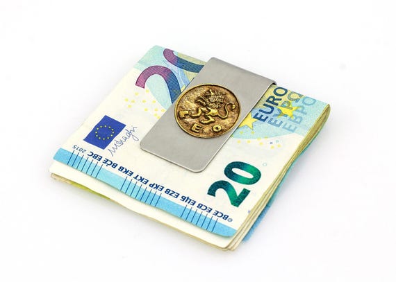 Leo Zodiac Money Clip Man Gifts Birthday Gift The Best Way To Hold Paper Money - 