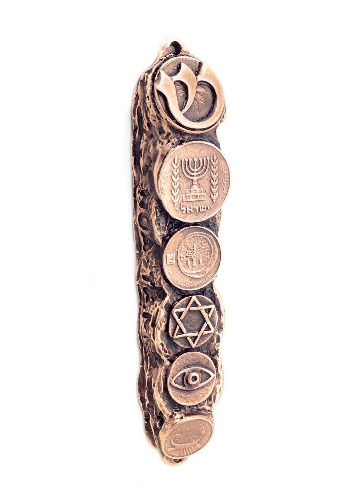 Beautiful Mezuzah with symbols Etsy