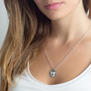 Couples Necklace, Gift For Her, coin necklace with the couple coin medallion - coin jewelry -one of a kind jewelry - Handmade necklace