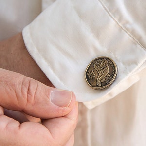 Coin Cufflinks with 5 Sheqel -Anniversary Gift - Mens Gifts - Cuff Links - Men Jewerly - Mens Jewelry-Mens Gift-Coin jewelry-father day gift