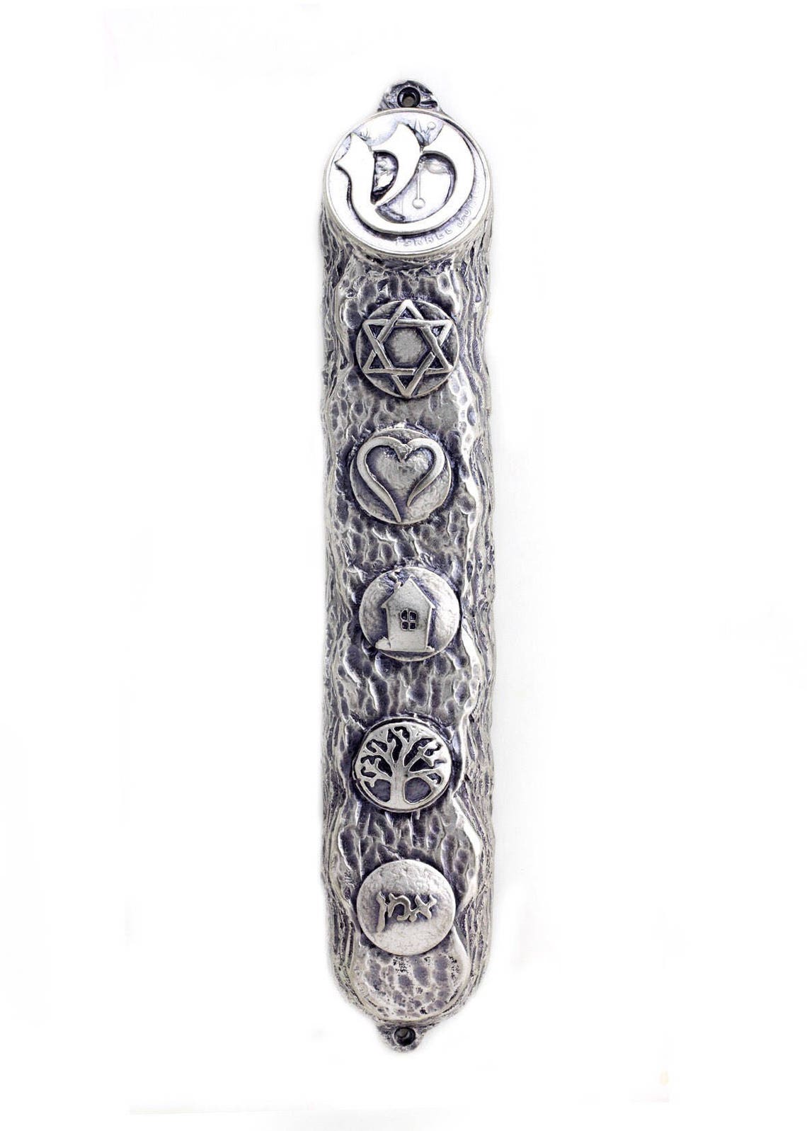 The Mezuzah Blessing, Mezuzah With Beautiful Symbols, New Jewish House