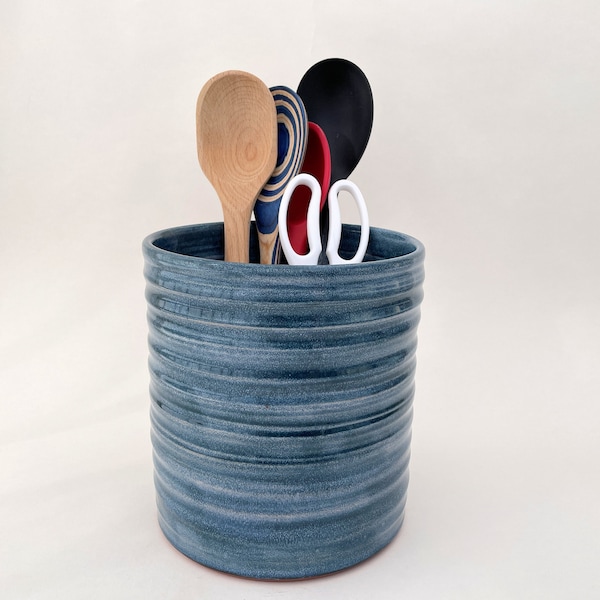 Ceramic Kitchen Utensil Holder Etsy