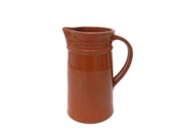 Terracotta Pottery Pitcher, Handmade Ceramic Pitcher, Large Creamer