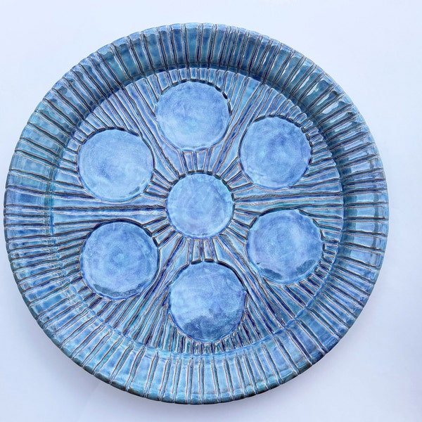 Pottery Seder Plate Etsy