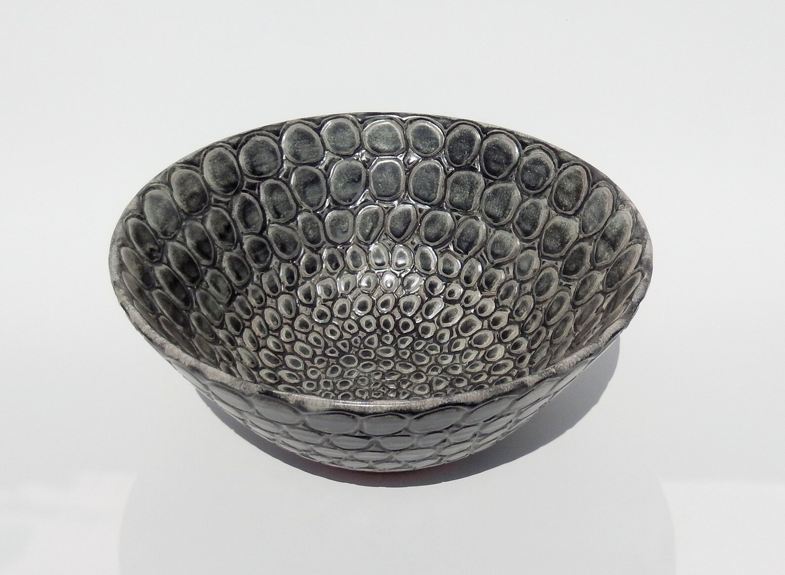 Black Large Bowl Ceramic Charcoal Black Bowl Decorative Etsy