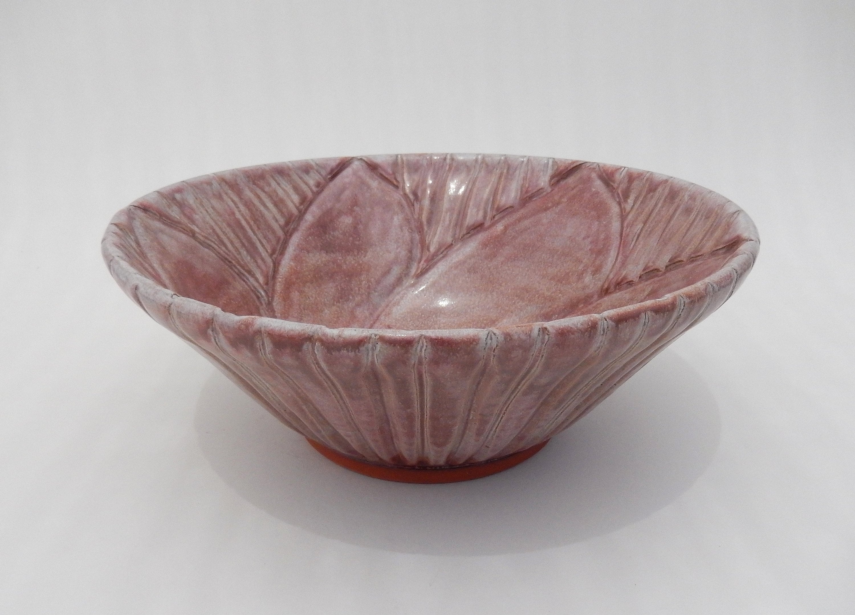 Decorative Red Bowl Handmade Ceramic Carved Brick Red Etsy