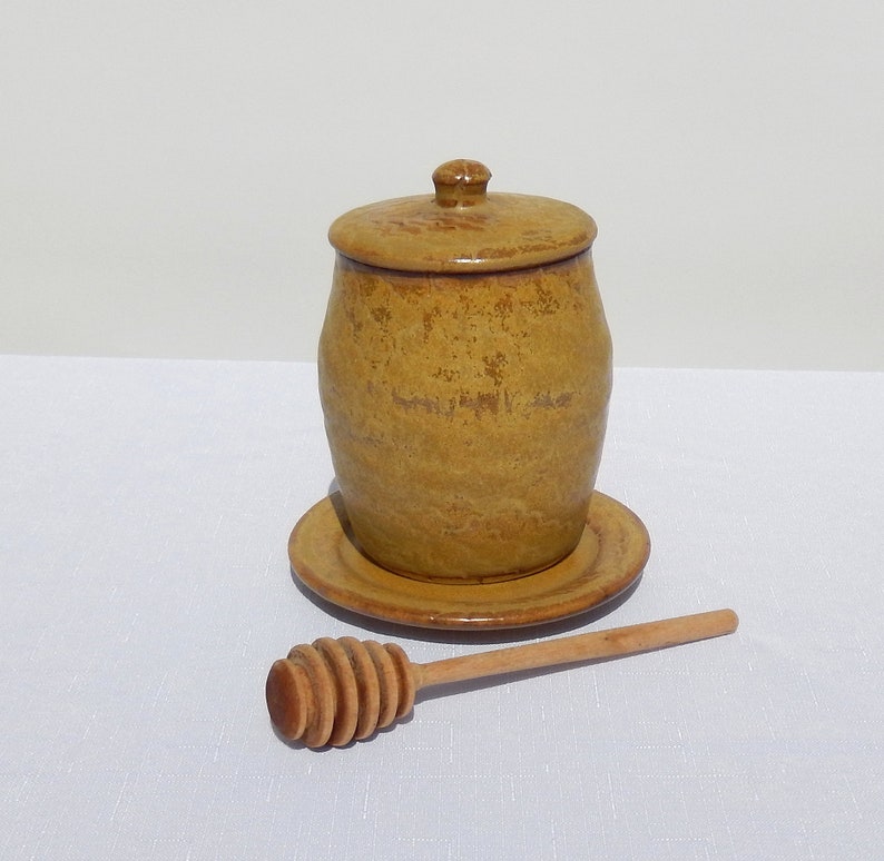 Honey Pot With Lid Ceramic Unique Handmade Pottery Gift Etsy