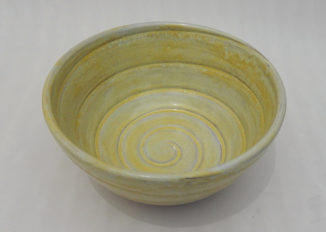 Yellow Ceramic Bowl Handmade Yellow Decorative Bowl Pottery Etsy